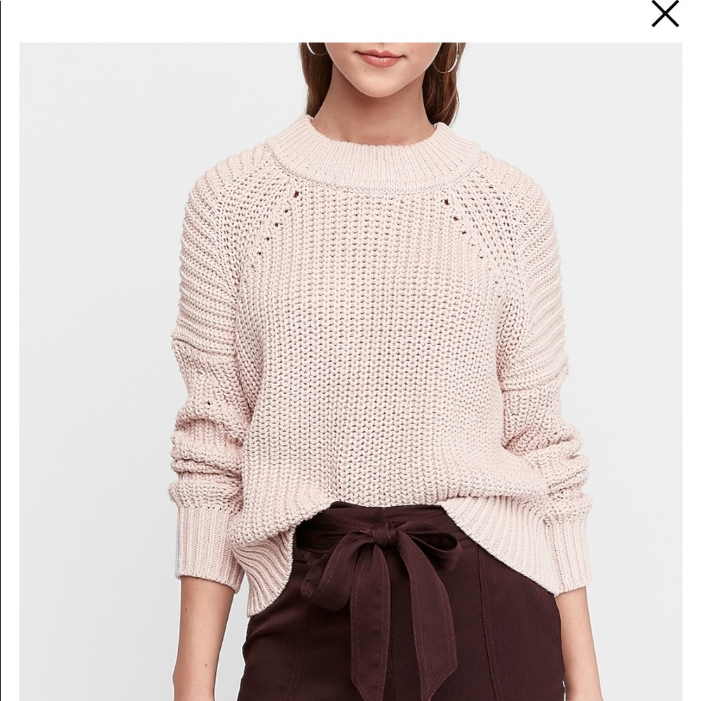 Pink, small, Express sweater. Crew neck. Pullover